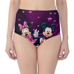 Cartoons, Disney, Mickey Mouse, Minnie Classic High-waist Bikini Bottoms by nateshop