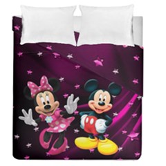 Cartoons, Disney, Mickey Mouse, Minnie Duvet Cover Double Side (queen Size) by nateshop