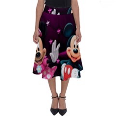 Cartoons, Disney, Mickey Mouse, Minnie Perfect Length Midi Skirt