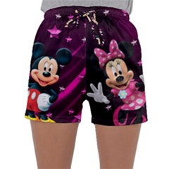 Cartoons, Disney, Mickey Mouse, Minnie Sleepwear Shorts by nateshop