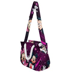 Cartoons, Disney, Mickey Mouse, Minnie Rope Handles Shoulder Strap Bag by nateshop