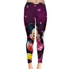 Cartoons, Disney, Mickey Mouse, Minnie Inside Out Leggings by nateshop