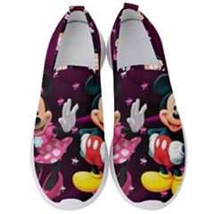 Cartoons, Disney, Mickey Mouse, Minnie Men s Slip On Sneakers by nateshop