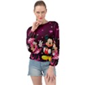 Cartoons, Disney, Mickey Mouse, Minnie Banded Bottom Chiffon Top View1