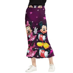 Cartoons, Disney, Mickey Mouse, Minnie Maxi Fishtail Chiffon Skirt by nateshop