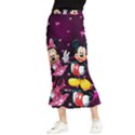 Cartoons, Disney, Mickey Mouse, Minnie Maxi Fishtail Chiffon Skirt View1