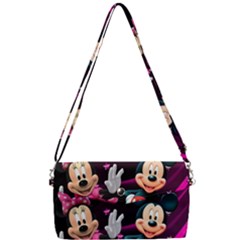 Cartoons, Disney, Mickey Mouse, Minnie Removable Strap Clutch Bag by nateshop