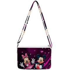 Cartoons, Disney, Mickey Mouse, Minnie Double Gusset Crossbody Bag by nateshop