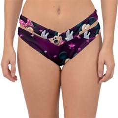 Cartoons, Disney, Mickey Mouse, Minnie Double Strap Halter Bikini Bottoms by nateshop