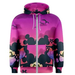 Mickey And Minnie, Mouse, Disney, Cartoon, Love Men s Zipper Hoodie by nateshop