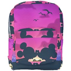 Mickey And Minnie, Mouse, Disney, Cartoon, Love Full Print Backpack by nateshop