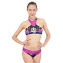 Mickey And Minnie, Mouse, Disney, Cartoon, Love High Neck Bikini Set View1