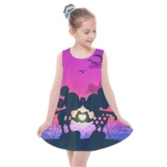 Mickey And Minnie, Mouse, Disney, Cartoon, Love Kids  Summer Dress by nateshop