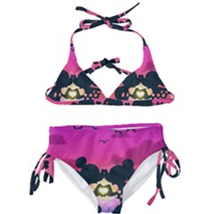 Mickey And Minnie, Mouse, Disney, Cartoon, Love Kids  Classic Bikini Set by nateshop