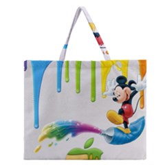 Mickey Mouse, Apple Iphone, Disney, Logo Zipper Large Tote Bag by nateshop