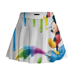 Mickey Mouse, Apple Iphone, Disney, Logo Mini Flare Skirt by nateshop