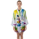 Mickey Mouse, Apple Iphone, Disney, Logo Long Sleeve Satin Kimono View1