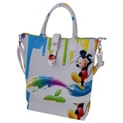 Mickey Mouse, Apple Iphone, Disney, Logo Buckle Top Tote Bag by nateshop