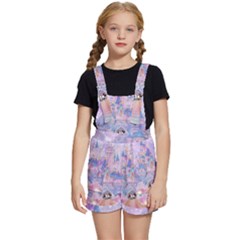 Disney Castle, Mickey And Minnie Kids  Short Overalls by nateshop