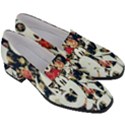 Mickey Mouse, Cartoon, Cartoon Character Women s Chunky Heel Loafers View3