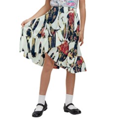 Mickey Mouse, Cartoon, Cartoon Character Kids  Ruffle Flared Wrap Midi Skirt by nateshop