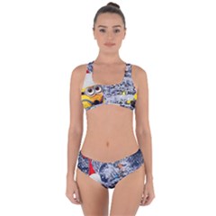 Minions Christmas, Merry Christmas, Minion Christmas Criss Cross Bikini Set by nateshop