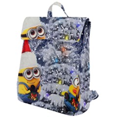 Minions Christmas, Merry Christmas, Minion Christmas Flap Top Backpack by nateshop