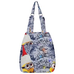 Minions Christmas, Merry Christmas, Minion Christmas Center Zip Backpack by nateshop