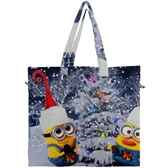 Minions Christmas, Merry Christmas, Minion Christmas Canvas Travel Bag