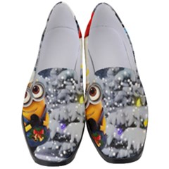 Minions Christmas, Merry Christmas, Minion Christmas Women s Classic Loafer Heels by nateshop