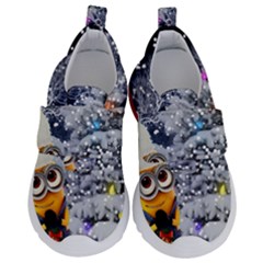 Minions Christmas, Merry Christmas, Minion Christmas Kids  Velcro No Lace Shoes