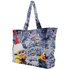 Minions Christmas, Merry Christmas, Minion Christmas Simple Shoulder Bag