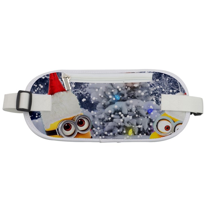 Minions Christmas, Merry Christmas, Minion Christmas Rounded Waist Pouch