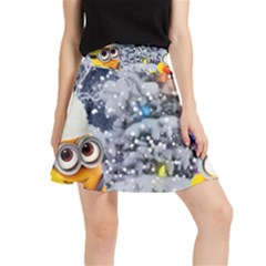 Minions Christmas, Merry Christmas, Minion Christmas Waistband Skirt