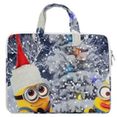 Minions Christmas, Merry Christmas, Minion Christmas Macbook Pro 13  Double Pocket Laptop Bag