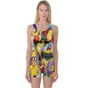 The Simpsons, Cartoon, Crazy, Dope One Piece Boyleg Swimsuit View1