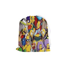 The Simpsons, Cartoon, Crazy, Dope Drawstring Pouch (medium) by nateshop