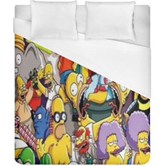 The Simpsons, Cartoon, Crazy, Dope Duvet Cover (california King Size) by nateshop