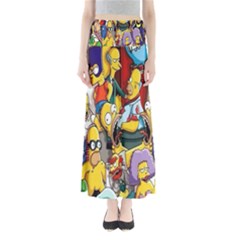 The Simpsons, Cartoon, Crazy, Dope Full Length Maxi Skirt by nateshop