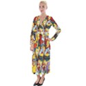 The Simpsons, Cartoon, Crazy, Dope Velvet Maxi Wrap Dress View1