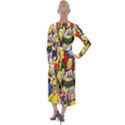 The Simpsons, Cartoon, Crazy, Dope Velvet Maxi Wrap Dress View2