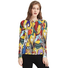 The Simpsons, Cartoon, Crazy, Dope Women s Long Sleeve Rash Guard by nateshop