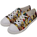 The Simpsons, Cartoon, Crazy, Dope Women s Low Top Canvas Sneakers View2