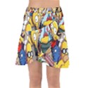 The Simpsons, Cartoon, Crazy, Dope Wrap Front Skirt View1