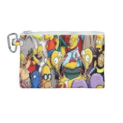 The Simpsons, Cartoon, Crazy, Dope Canvas Cosmetic Bag (medium) by nateshop