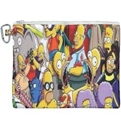 The Simpsons, Cartoon, Crazy, Dope Canvas Cosmetic Bag (xxxl) by nateshop