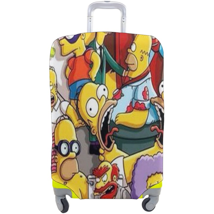 The Simpsons, Cartoon, Crazy, Dope Luggage Cover (Large)