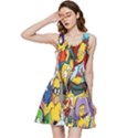 The Simpsons, Cartoon, Crazy, Dope Inside Out Racerback Dress View1