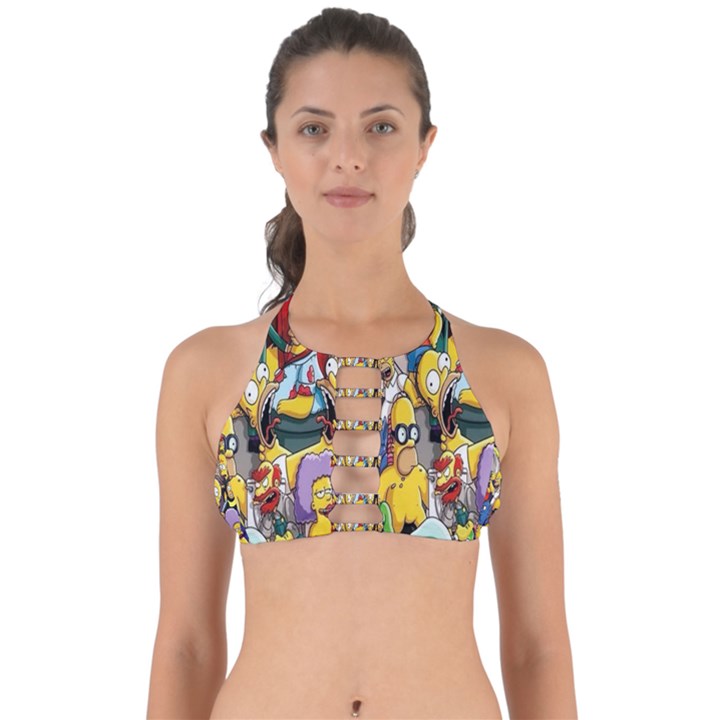 The Simpsons, Cartoon, Crazy, Dope Perfectly Cut Out Bikini Top