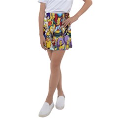 The Simpsons, Cartoon, Crazy, Dope Kids  Tennis Skirt by nateshop